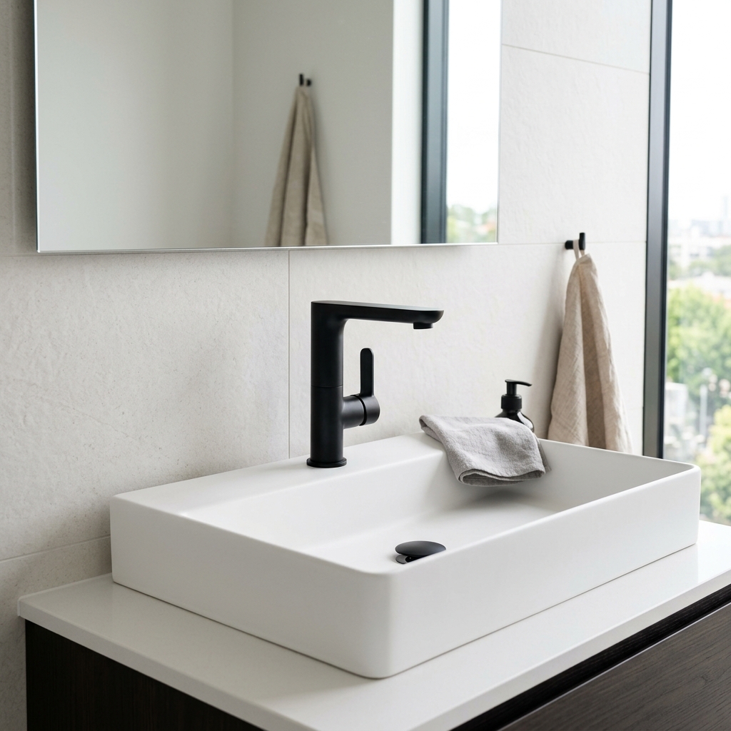 After: Modern, stylish fixtures